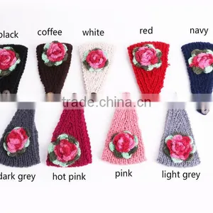 Hot Sell Stock Crochet Head Wraps Crochet Knit Headwrap thumbnail-1