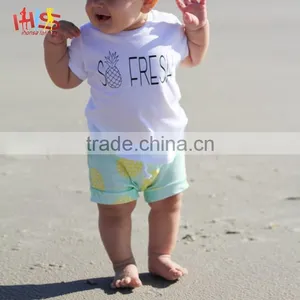 2017 Latest Fashion Top Pineapple Shirt Design Children Shirts Casual Wear thumbnail-1