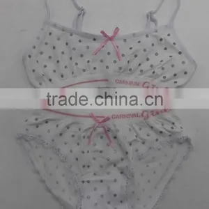 High Quality Children Bra Set Seamless Kids Fashion Bra and Panty Set thumbnail-4