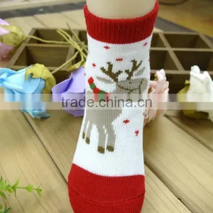 Fancy Striped Baby Socks Red and White Stripes Wholesale Price thumbnail-2