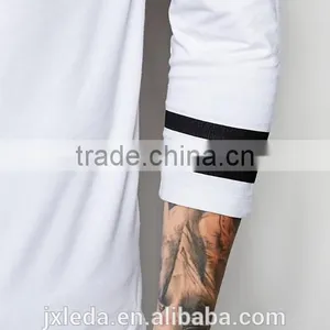 New Customize Summer White Varsity Sleeve 3/4 Sleeve Muscle T-shirt Men thumbnail-3