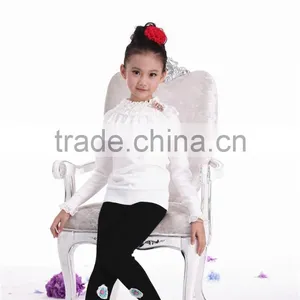 Baby Girls Bottoming Shirt Sweater/kids Girl Lace Sweater thumbnail-3