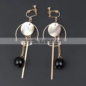 Zm35145a Fashion Elegant Women Jewelry Simple Long Drop Earrings thumbnail-1