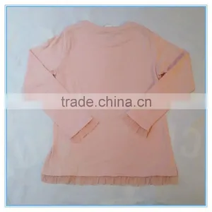 OEM 100% Cotton Children Girls Long Sleeve Shirt, Girls t Shirts With Printing thumbnail-2
