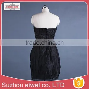 Black Strapless Strapless Evening Dress thumbnail-3