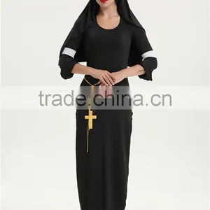 Walson Clothes Apparel Women's Nun Costume Sexy Nun Costume Sexy Nun Costume thumbnail-1