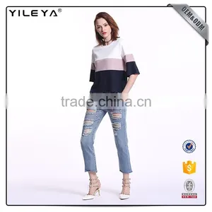 Hot Girl Jeans Stylish Pants Types,jeans Pants Factory for Women,latest Design Denim Jeans Pants thumbnail-1
