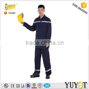 Safety Workwear Manufacturer 6OZ Navy Blue FR Fire Fighting Suit Nomex Suits thumbnail-1