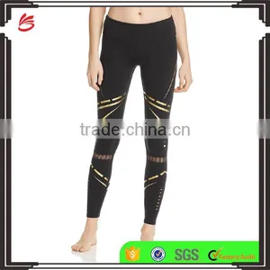 Wholesale Leggings 2017 Ladies New Design Compression Fitness Gym Yoga Leggings thumbnail-1