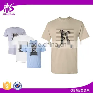 Guangzhou Shandao Summer Casual O-Neck Short Sleeve 190g 100% Polyester T-shirts With 3d Animal Print thumbnail-1