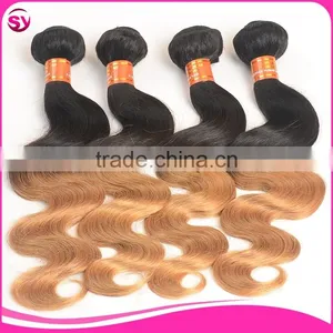 Hot Selling Gorgeous Two Tone Ombre Body Wave 10 Inch Brazilian Hair thumbnail-1