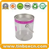 PVC Tin,Transparent Tin Box,Tin Can With Trasparent Body thumbnail-1