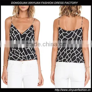 2017 Ladies Tops Printing Designs Fancy Sexy Tank Top thumbnail-1