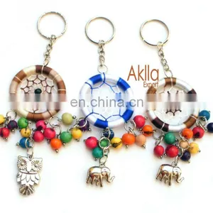 Ecological Keychains With Dreamcatcher and Seeds thumbnail-2