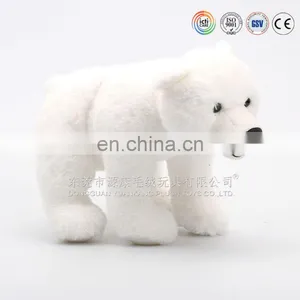 OEM/ Custom Design Super Soft Velboa Material Stuffed White Polar Bear With Scarf thumbnail-3