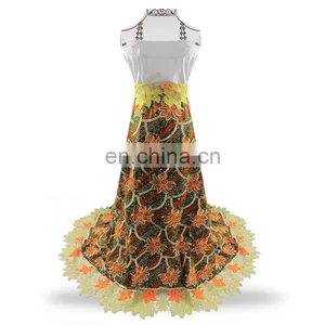 African Printed Wax Embroidered Lace Latest Design Wax Lace Fabric With Stones S170721001 thumbnail-4