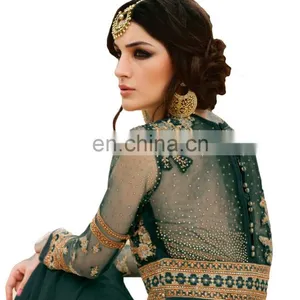Wedding Engagement Party Wear Heavy Embroidery Anarkali Suits 2018 (Diwali Collection) thumbnail-3