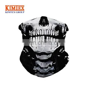 Skeleton Seamless Bandana, X Ray Skull Face Mask for Dust, Music Festivals, Raves, Riding, thumbnail-2