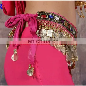 Cheap 248 and 338 Coins Belly Dance Silver Coins Hip Scarf Y-2035# thumbnail-4