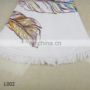 250gsm Round 150*150cm Mirofiber Beach Towels Custom With Digital Print thumbnail-6