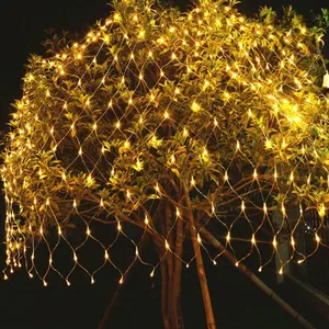 1.5M x 1.5M 96LEDs Net Light 220V / 110V Holiday Fairy Curtain String Light for Outdoor Home Christmas Decoration thumbnail-1