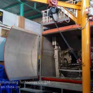 Single Arm Rotomolding Machine for Rotomoulding Furniture and Rotomolded Water Tanks thumbnail-1