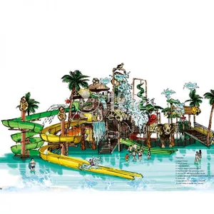Forest Theme Water Playground Big Water House for Sale thumbnail-4