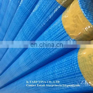 BLUE SHEET ROLL #1000 PE TARPAULIN, KOREA QUALITY, MADE IN VIETNAM thumbnail-1