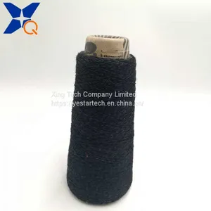 Black Ne32/2plies 20% Metal Fiber Blended With 80% Polyester Twist With Black Ne16 Bamboo Fiber Spun Yarn for Touchscreen Gloves-XTAA010 thumbnail-2