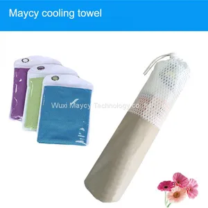 Microfiber Poly Sports Cooling Ice Chilly Towel, Marathon Running Camping Yoga Travel Towel thumbnail-4