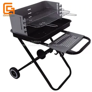 Foldable Barbecue Grill Charcoal Bbq Grills Folding Outdoor BBQ Grill With Adjustable Height Cooking Grid thumbnail-1