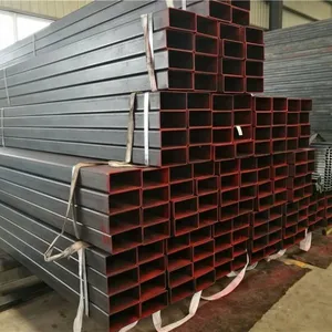 Q235 Q345 Ms Hollow Section Black Mild Steel Rectangular Square Pipe/Tube Per Ton thumbnail-1