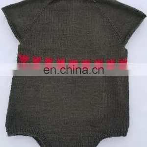 100% Cotton Romper Knitted Romper New Born Cute Baby Romper thumbnail-3