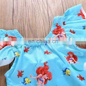 2018 Girls Swimwear Girl SwimSuit Ruffle Rompers for Kids thumbnail-3