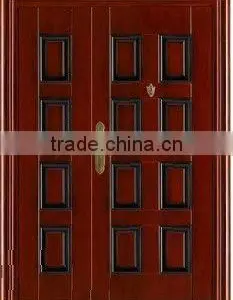 Mother and Son Metal Door (LT-6062) Double Steel Door thumbnail-1
