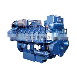 Water Cooled 4 Stroke 736KW Weichai 12M26C1000-18 1000HP Marine Engine thumbnail-1