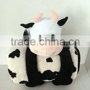 25cm Baby Plush Cow Toy With Towel thumbnail-1