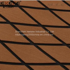 NEKEKE 6mm Light Brown + Black + Diamond on Surface Boat Yacht Marine EVA Deck Foam Sheet Composite Outdoor Decking thumbnail-3