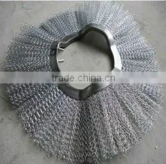 Galvanized Wire Wafer Brush Mounted on Road Sweeper thumbnail-1