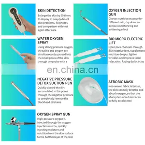 7 IN 1 Hydration Oxygen Jet Therapy Skin Analysis Machine Deep Cleaning Nourishing Skin Rejuvenation Skin Care Beauty Instrument thumbnail-3