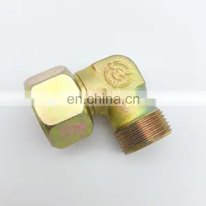Hydraulic Compression Tube Adapter 2 Way Carbon Steel Equal 90 Degree Elbow Pipe Fittings Right Angle Ferrule Connector thumbnail-5