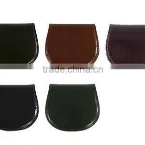 Small Size Cowhide Leather Coin Case Coin Holder Purse With Snap Closure thumbnail-5