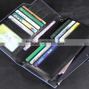 Business Men Card Holder Long Style Clutch Multifunction Wallet High Capacity Ostrich Leather Gift Purse for Businessmen thumbnail-4
