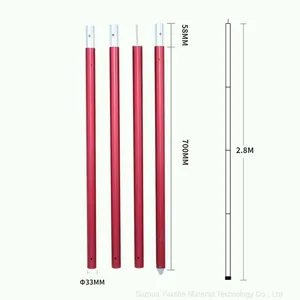 Lightweight Aluminium Poles For Tents ,Oxidation Color Surface of Aluminium Tent Pole Tent Accessories thumbnail-3