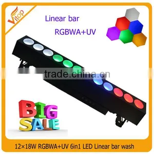Stage Piexl 12x18w Rgbwa +uv 6in1 Led Washer Wall Linear Bar thumbnail-1