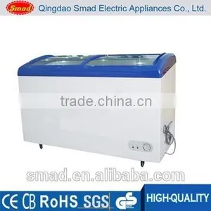 Sliding Glass Curved Door Display Chest Freezer Price thumbnail-2