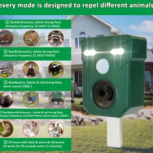 Solar Electronic Rodent Repellent, Ultrasonic Snake Repellent, Outdoor New Energy Repellent for Stray Dogs and Cats（Wechat:13510231336） thumbnail-3