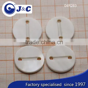 2 Holes Flat River Shell Buttons,white River Shell Buttons thumbnail-1