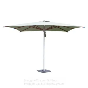 Aluminum Alloy Outdoor Umbrella With Double Pulleys and Ropes Suitable for Gardens, Courtyards and Terraces, Outdoor Furniture thumbnail-5