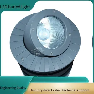 Led Outdoor High-power In-ground Lights With Adjustable Angle and Telescopic Function, Cob 10w, Single Color Constant Light, Dmx512 Full-color With Control thumbnail-3